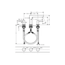 Смеситель для раковины HansGrohe Finoris 76033700